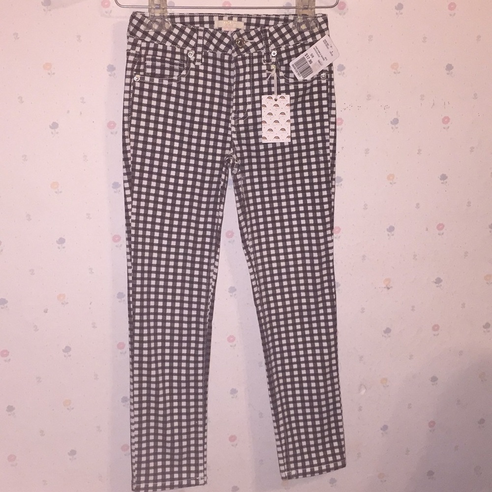 Forever 21 Plaid Straight Girls Casual Pencil Pant